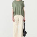 Bassike Circle T.shirt - Dark Sage