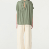 Bassike Circle T.shirt - Dark Sage