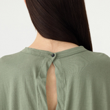 Bassike Circle T.shirt - Dark Sage