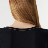 Bassike Classic V-neck T-shirt - Black