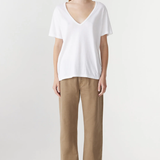 Bassike Classic V-neck T-shirt - White