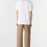 Bassike Classic V-neck T-shirt - White