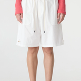 Bassike Crushed Cotton Workwear Short - Natural