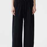 Bassike Drawstring Detail Pull On Pant - Black
