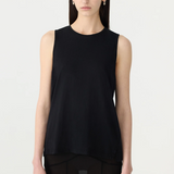 Bassike Fine Bind Athletic Tank - Black