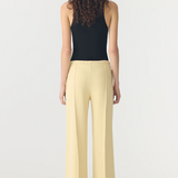 Bassike Refined Pinstitch Pant - Lemon Glaze