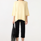 Bassike Slouch Side Step T.shirt - Lemon Glaze
