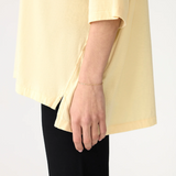 Bassike Slouch Side Step T.shirt - Lemon Glaze