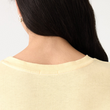 Bassike Slouch Side Step T.shirt - Lemon Glaze