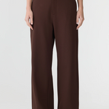 Bassike Stretch Twill Tailored Pant - Carob