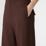 Bassike Stretch Twill Tailored Pant - Carob