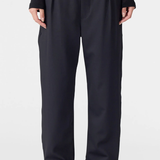 Bassike Twill Pleat Pull On Pant - Black