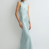 Bondi Born Kobe Open Shoulder Bias Dress - Mist