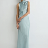 Bondi Born Kobe Open Shoulder Bias Dress - Mist