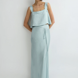 Bondi Born Kobe Tie Back Bodice - Mist