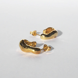 C&V Mini Ripple Hoops - Gold
