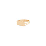 C&V Scallop Signet - Gold