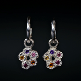 Camille Paloma Walton Little Daisy Chain Earrings - Gold or Silver with stones
