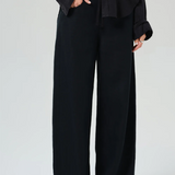 Citizens Of Humanity Brynn Drawstring Trousers - Black Linen
