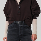 Citizens Of Humanity Mirelle Funnel Neck - Chocolate