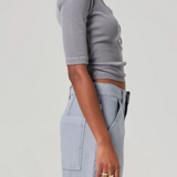 Citizens Of Humanity Nali Short Sleeve Henley - Balboa