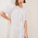 Commonplace Essentials Afternoon Swim Puff Sleeve Dress - Broiderie