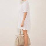 Commonplace Essentials Afternoon Swim Puff Sleeve Dress - Broiderie