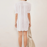 Commonplace Essentials Afternoon Swim Puff Sleeve Dress - Broiderie