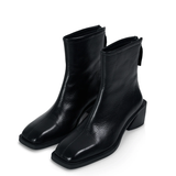 Commonplace Essentials Brooklyn Square Toe Boot - Black