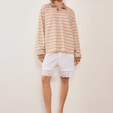 Commonplace Essentials Common Polo - Muted Sunset Stripe