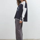 Commonplace Essentials Common Sweatshirt - Navy/Sky