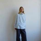 Commonplace Essentials Cortez Shirt - Mint Stripe