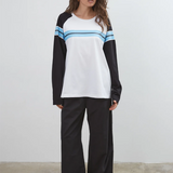 Commonplace Essentials Duty Raglan L/S - Black/White/Blue