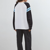 Commonplace Essentials Duty Raglan L/S - Black/White/Blue