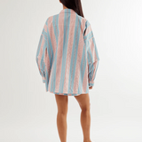 Commonplace Essentials Eastern Skirt - Baby Blue/Pink