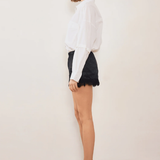 Commonplace Essentials Evie Lace Jacquard Mini Short - Black