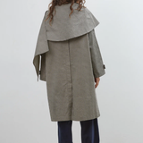 Commonplace Essentials Lady Gingham Trench - Black/White