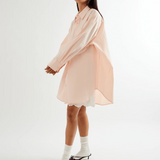 Commonplace Essentials Peachy Oversized Shirt - Baby Pink