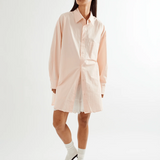 Commonplace Essentials Peachy Oversized Shirt - Baby Pink