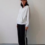 Commonplace Essentials Ralph Zip Up Hoodie - Light Grey
