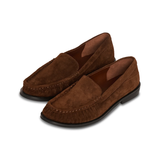 Commonplace Essentials Terrace Ruched Flat Loafer - Brown