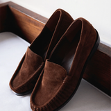 Commonplace Essentials Terrace Ruched Flat Loafer - Brown