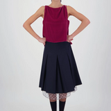 Daylight Moon Everything Works Out Pleated Skirt - Check