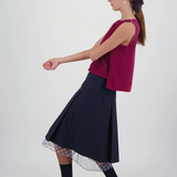 Daylight Moon Everything Works Out Pleated Skirt - Check