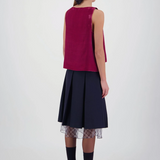 Daylight Moon Everything Works Out Pleated Skirt - Check