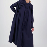 Daylight Moon Into The Cosomos Dress - Navy Cotton