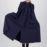 Daylight Moon Into The Cosomos Dress - Navy Cotton