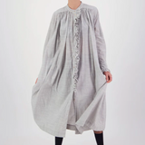 Daylight Moon Into The Cosomos Dress - Pinstripe