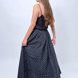 Daylight Moon Remain In Light Skirts - Black Cotton Spots