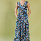Daylight Moon Smell Of The Sea Wrap Dress - Acid Pansy